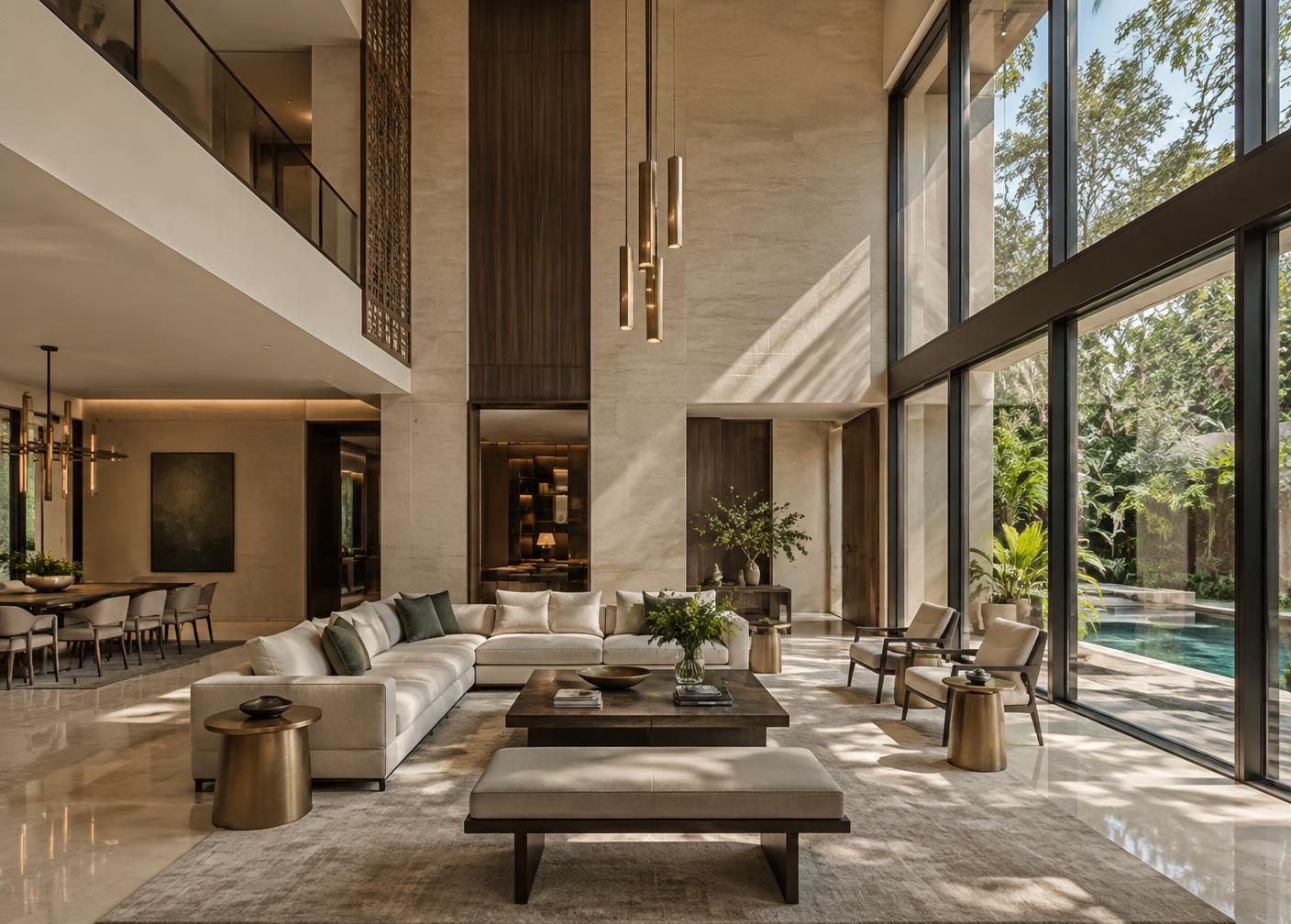 Conceptual contemporary residence interior